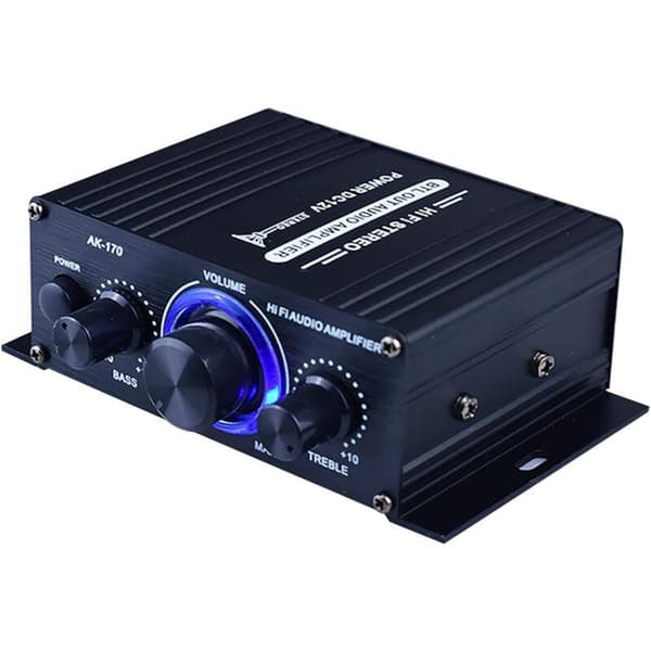 Mini DC 12V HiFi Audioforstærker Bærbar Dual Channel Stereo