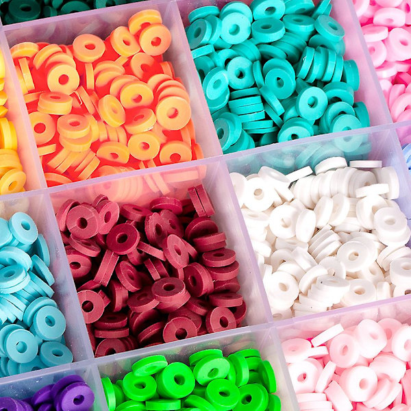 4000 st Clay Beads Armband Making Kit Polymer Letter Pärlor