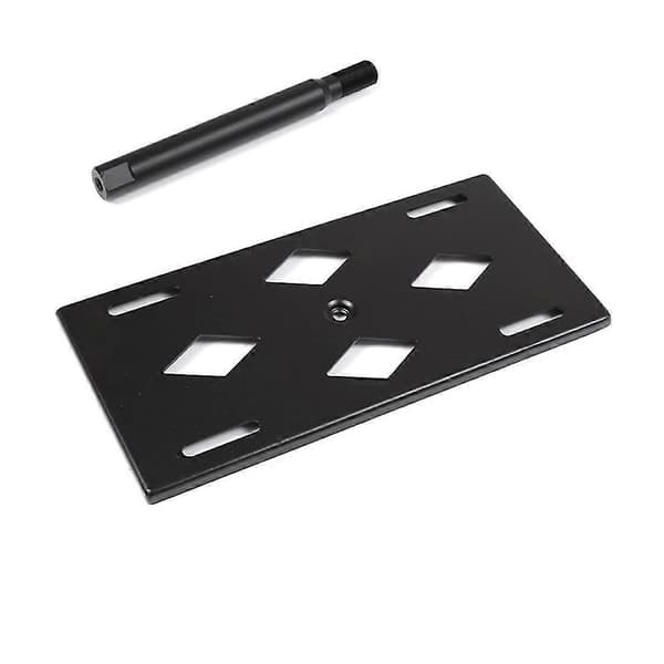 Frontfanger slepekrok nummerskiltmonteringsbrakettholder for BRZ 2012-2020 tilbehør, svart