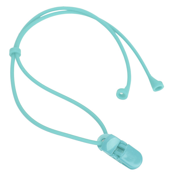 HT Silikone Elastisk Anti-Tab Lanyard Klip Reb til Børn med BTE Høreapparater Green