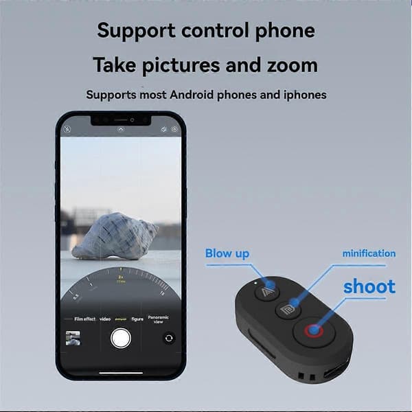 [DT]Kaukosäädin Insta360 X4 X3 X2 Ace Pro 2 GoPro 13 Bluetooth Smart Photography Shutter Button Controller