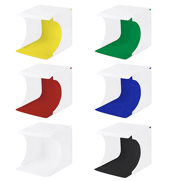 Kompakt sammenleggbar LED Studio Mini Light Box for lite hvitt fotoutstyr
