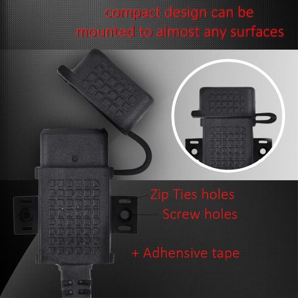 Motorsykkel Vanntett SAE til USB-kabeladapter USB-lader 2.1A Hurtiglading