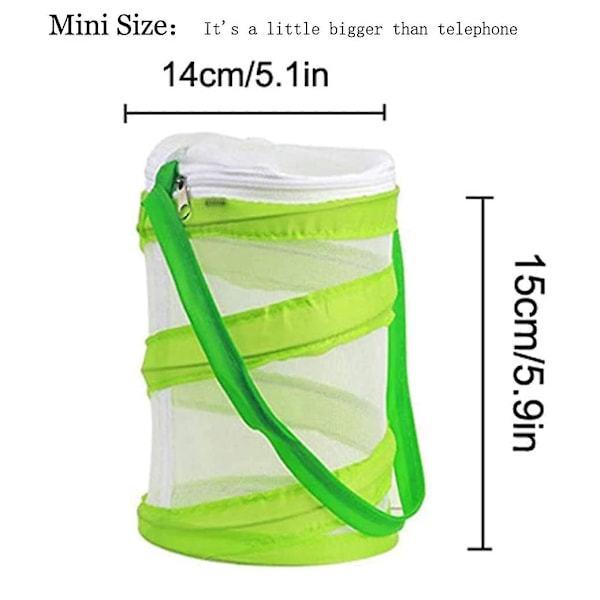 Butterfly Habitat Hopfällbart Bug Catcher Net 15X16CM
