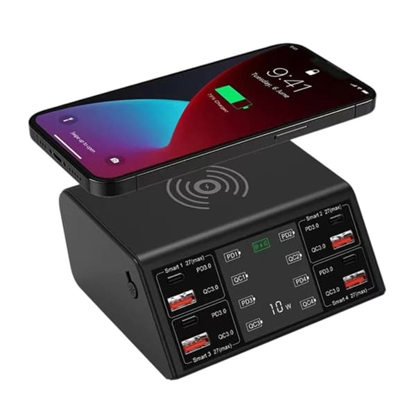 Multifunktionsopladere Høj effekt 100W 8-ports USB C-oplader 2