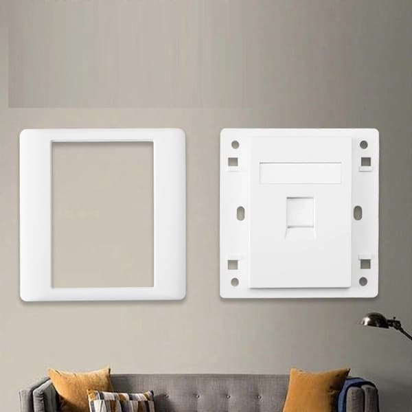 Speed Cat6 Ethernet Vægpanel Modulært Design Stærke ABS Internet Frontplader Velegnet til Stabil Internetforbindelse Flerfarvet 5