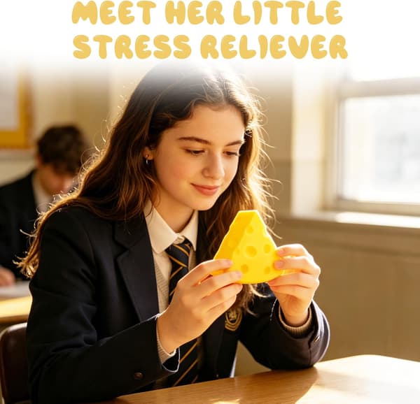 Liten Ost Squishy, Mjuk och Snabb Återhämtning, Icke-klibbig Stressavlastningsleksak Triangular