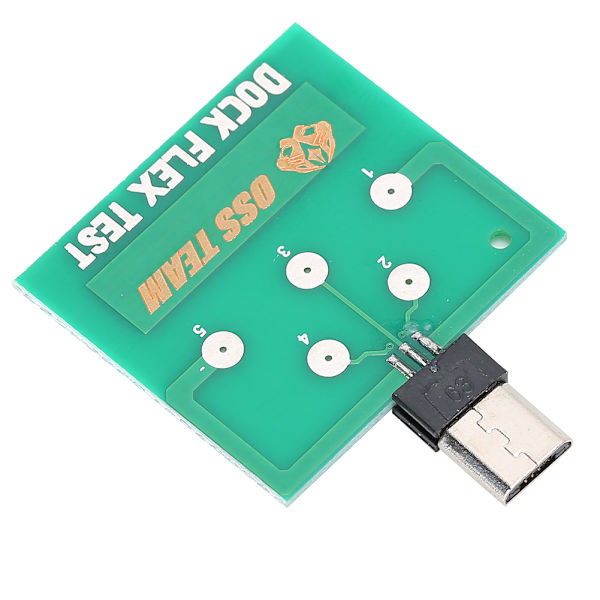 2 stk. Micro USB Testkort Ladedokk Tester for Android Telefon Demontering Fri Deteksjon Haleplugg Batteri