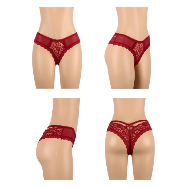 Sexiga underkläder, sexig och elegant Tanga, Spets Tanga, Röd T40-42, Sexig Set, Sexiga damunderkläder, Damtanga, Underkläder