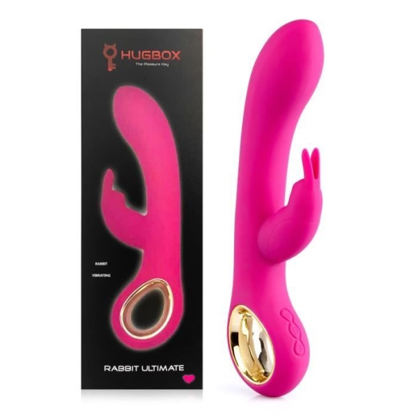 Kaninvibrator, feminin HUGBOX BUNNY Rosa, sexleksak, intensiva, flera och diskreta orgasmer