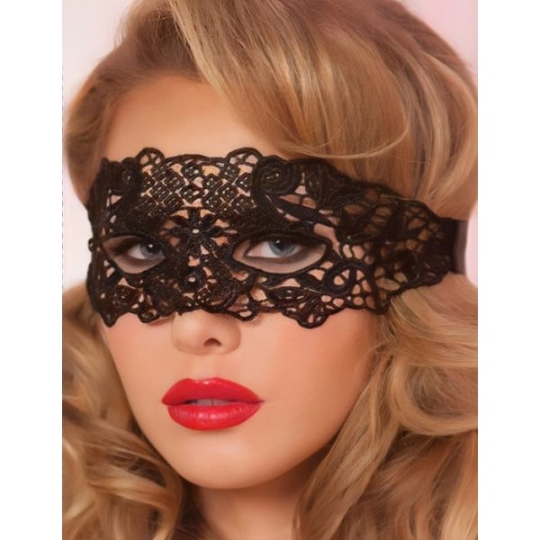 Venetiansk spetsmask, stark och stretchig, sexig svart mask, eleganta underkläder, sexig kvinnaset, jumpsuit