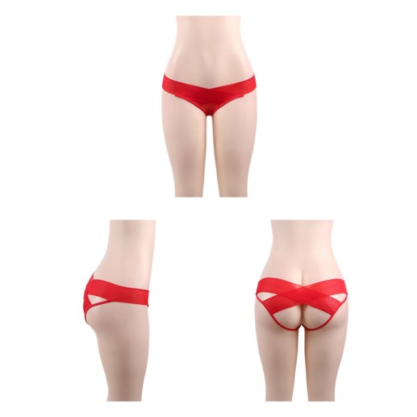 Sexiga underkläder, sexiga och eleganta stringtrosor, ihåliga stringtrosor, röda T44-46, sexiga set, sexiga damunderkläder, damtrosa, underkläder