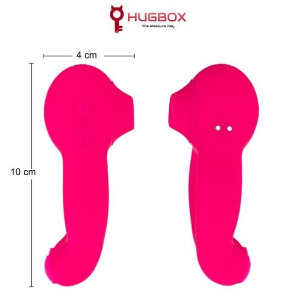 Pink Clitoris Stimulator, erbjuder snabba, intensiva, multipla och diskreta orgasmer tack vare sin kraftfulla och tysta motor