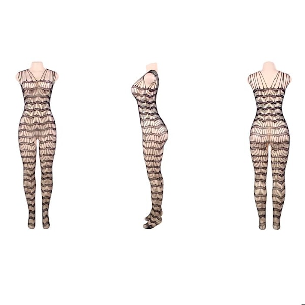 Sexiga underkläder, Sexiga Elegant Stretchy Strappy Jumpsuit, Svart T36-38, Sexig Set, Sexiga damunderkläder, Sexig kostym Svart S / M