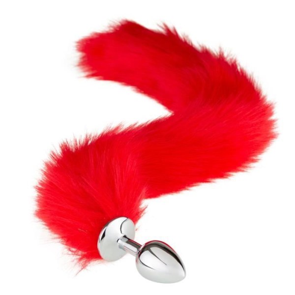 Red fox tail plugg, för snabba, intensiva, multipla och diskreta orgasmer