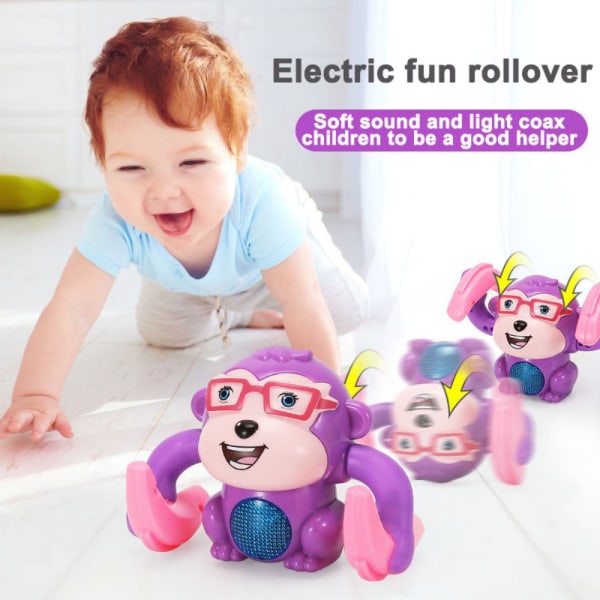 Elektrisk Babylegetøj Elektrisk Tumbling Monkey BLÅ 7985 | Fyndiq
