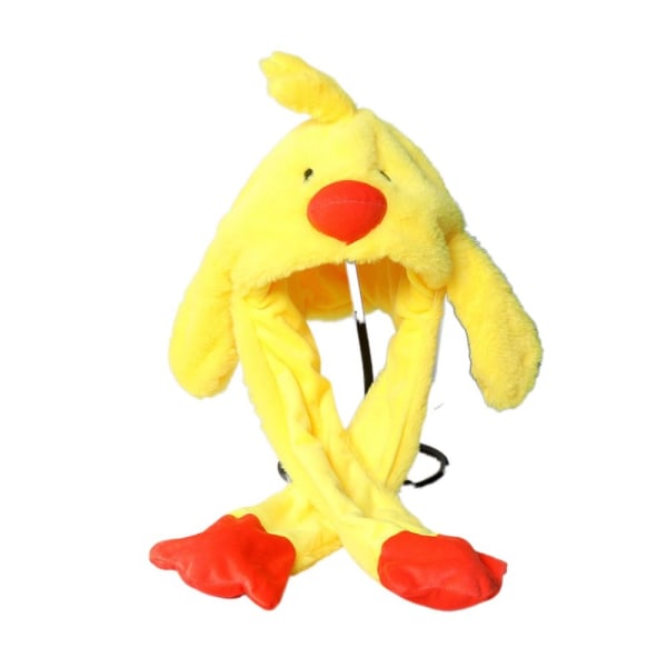 Plysj Moving Hat Bunny Ears Hat GUL CHICK GUL CHICK yellow chick