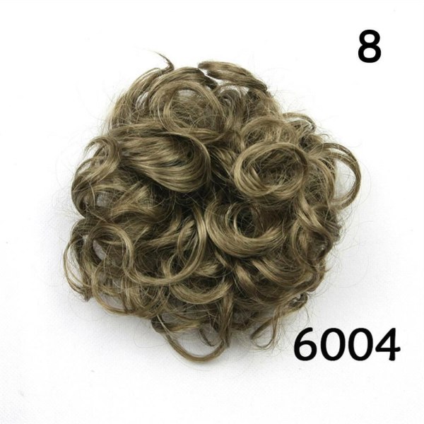 Hair Bun Hair Extension Curly Scrunchie 8