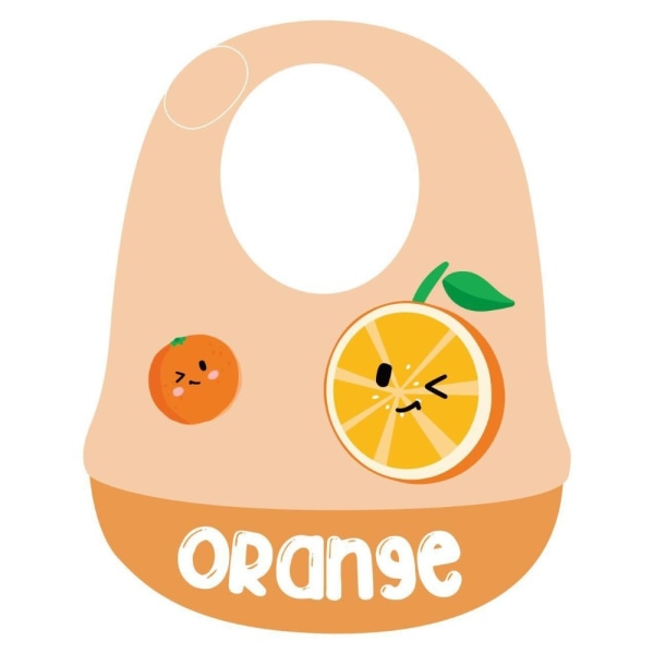 Silikonsmekker Barneforkle ORANSJE ORANSJE Orange