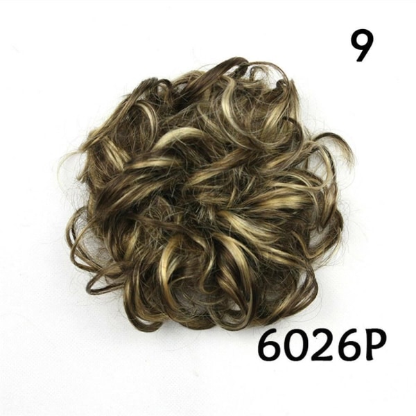 Hair Bun Hair Extension Curly Scrunchie 9