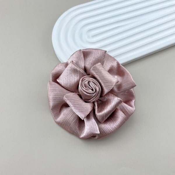 Rose Flower Brocher Tørklæde Spænde Skjorte Krave Pins PINK
