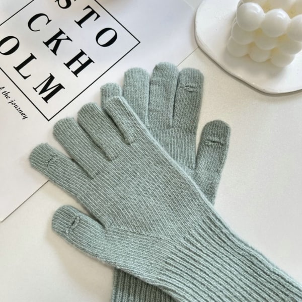 Neulotut käsineet Full Finger Gloves PUNAINEN 57f6 | Fyndiq