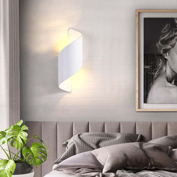 Spiral Design LED Vegglampe Moderne Nordic Sconce Lampe HVIT 9907 | Fyndiq