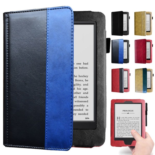 e-Reader Case Paperwhite 1/2/3 Folio Cover RÖD&SVART Red&Black