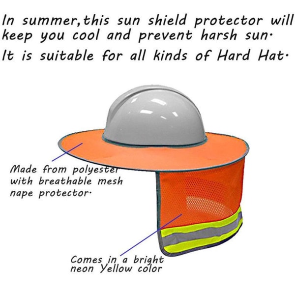 Hard Hat Neck Shield Hjelm Solskjerm 4