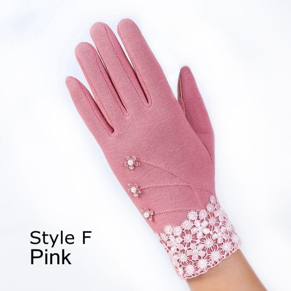 Rukkaset Kosketusnäyttö Full Finger Gloves F-PINK 6982 | Fyndiq