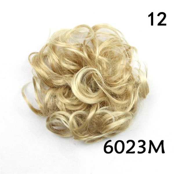 Hair Bun Hair Extension Curly Scrunchie 12