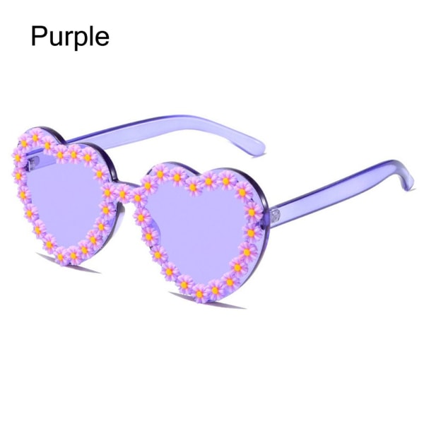 Hjerteformede solbriller Daisy Sunglasses LILLA