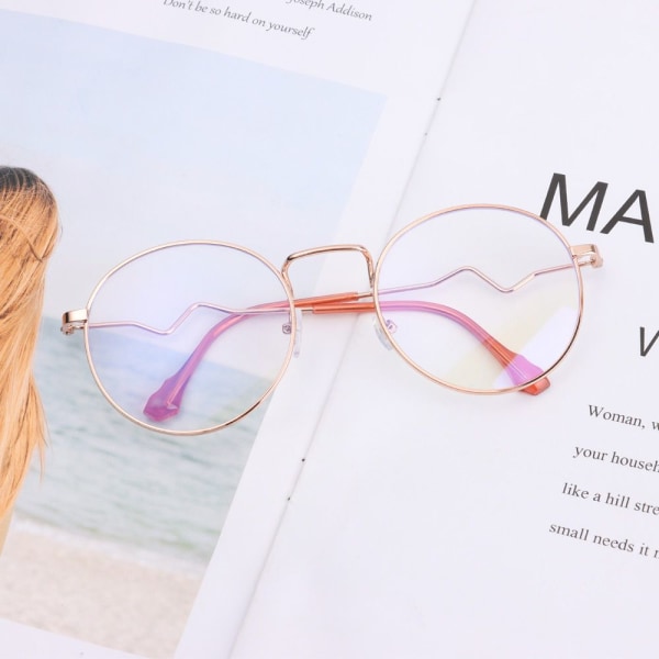 Vintage runde nærsynthetsbriller Overdimensjonerte briller SVART&SØLV 3d0d  | Fyndiq