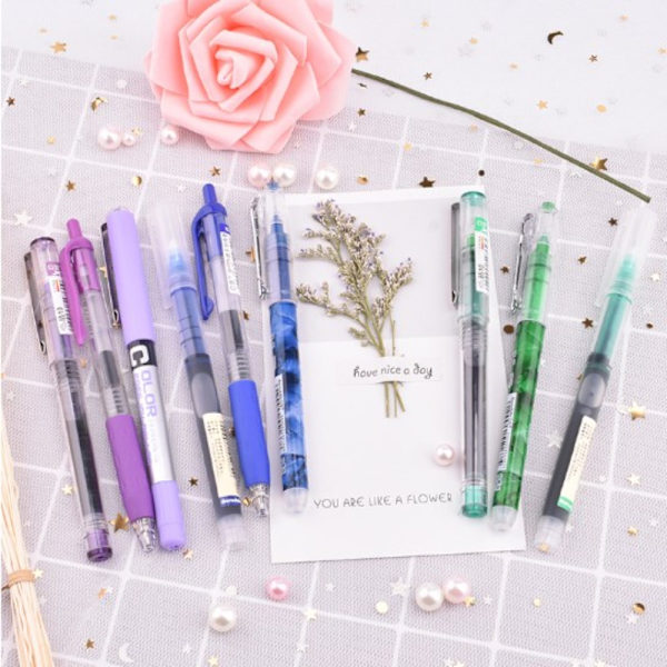 Big set of on sale gel pens