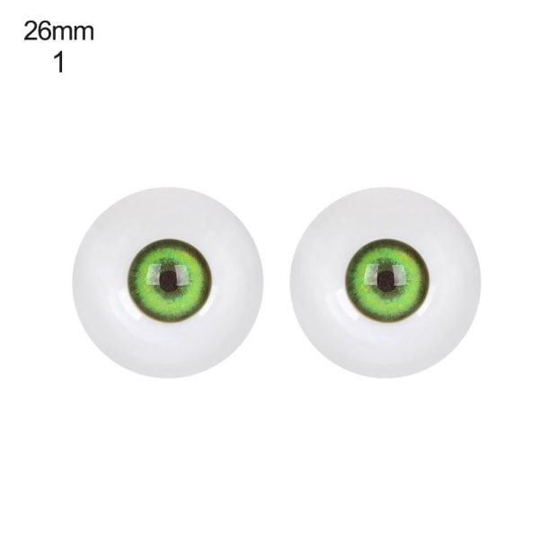 1 par Glass Eyes Eyeball 26MM1 1