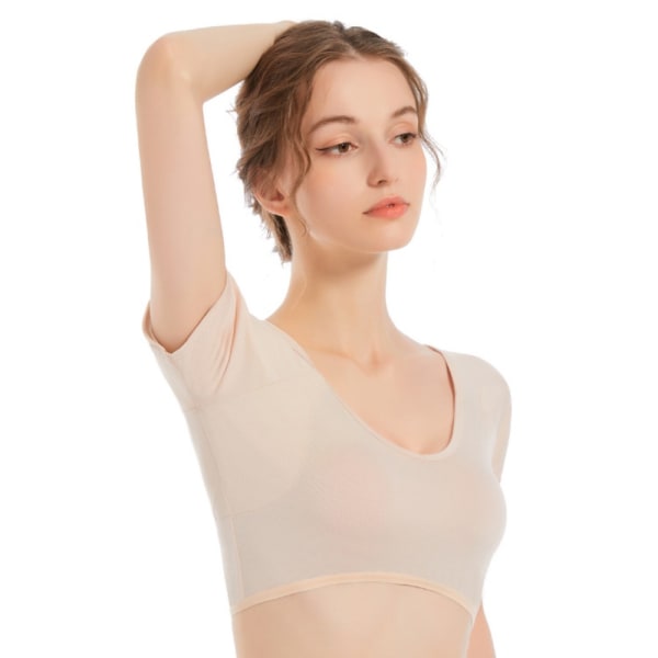 Sweatpad kortærmet anti-sved skjorte HVID XL white XL