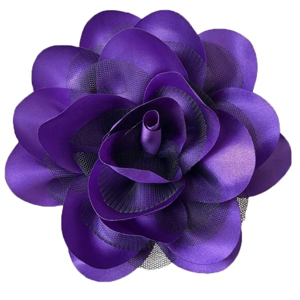 Stor blomsterbrosje Corsage LILLA Purple