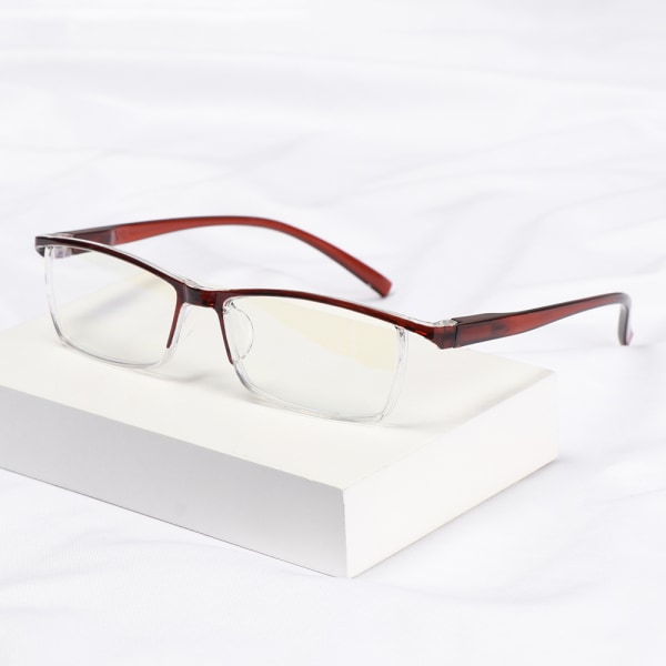 Lesebriller Presbyopiske briller BRUN STYRKE +3,50