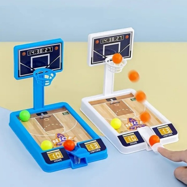 Shooting Game Machine Mini Basketball Rack Mini Desktop Bordplate Color Random
