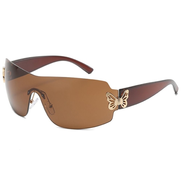 Sommerfugldekor Polariserte solbriller Sportssolbriller BRUN 312d | Fyndiq