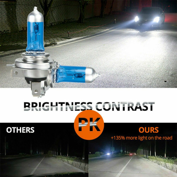 4 STK Xenon Lyspærer Bil Hovedlys Halogen Lampe 1da1 | Fyndiq