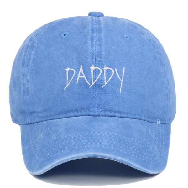 Daddy Embroidery Baseball Caps Distressed Haalistunut cap GRAY grey