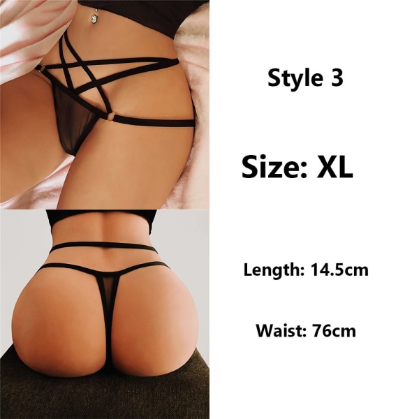 Seksikäs Naisten G-string alushousut Alushousut Stringit STYLE3-XL