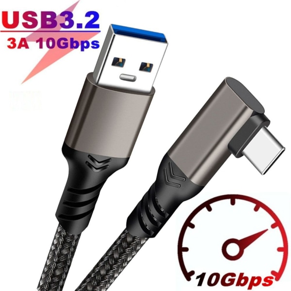 USB 3.2 Gen 2-kabel USB Type A til Type-C 0.5M 0.5m 2339 | 0.5m | Fyndiq