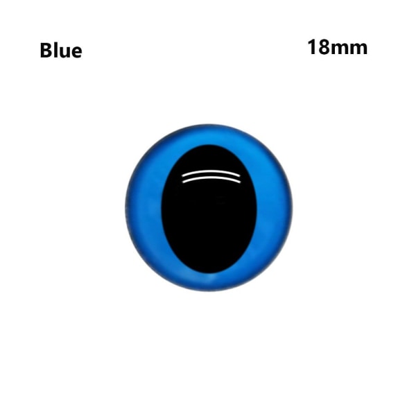 10 kpl/5 paria muovisilmät Eyeball BLUE 18MM