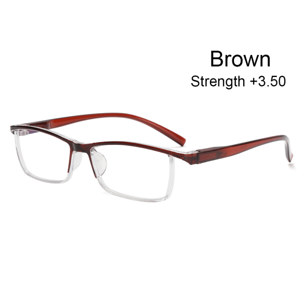 Lesebriller Presbyopiske briller BRUN STYRKE +3,50