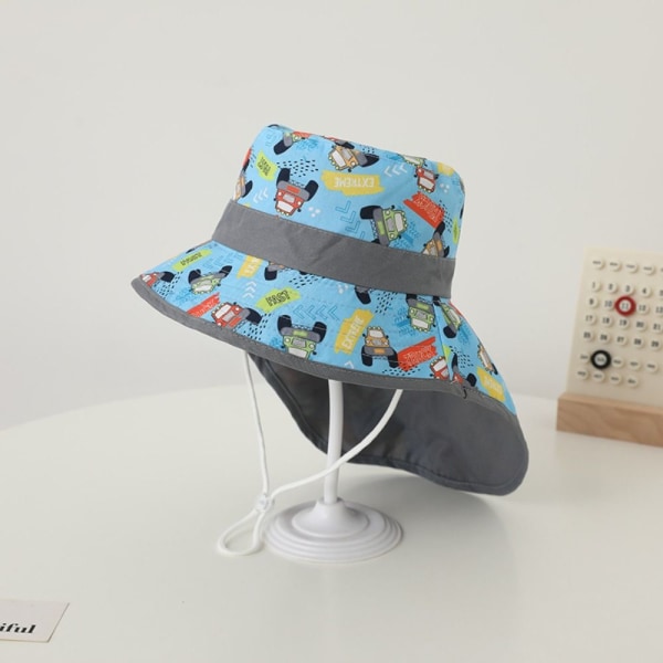 Summer Baby Bucket Hat Sarjakuva Lasten Beach Shawl Hat 5 5