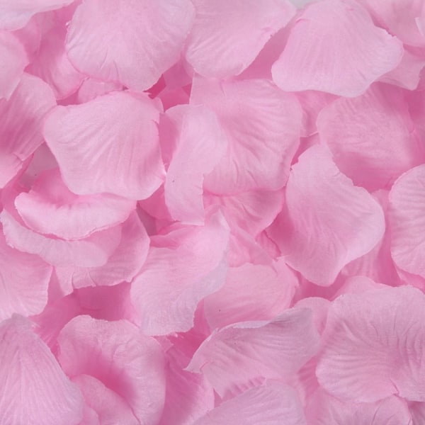 1000 kpl/pussi Fake Roses Terälehti Keinotekoiset ruusun terälehdet PINK