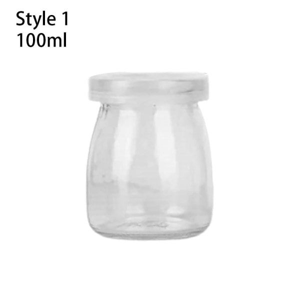 1 stk buddingkrukker glasflaske STIL 1 - 100 ML STIL 1 - 100 ml Style 1 - 100ml