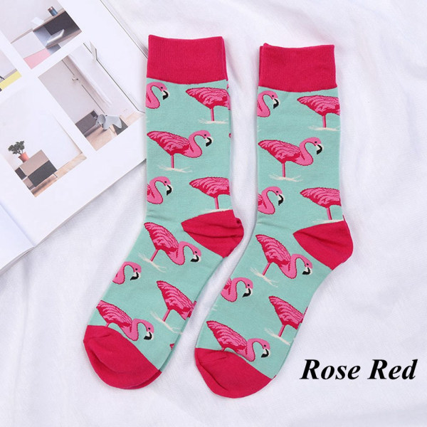 Herrestrømper Novelty Flamingo-strømpebukser ROSE RED